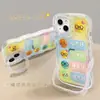 Pack de Expresiones Lindas Adecuado para Funda de Teléfono Móvil Apple 16Promax 13 Silicona Transparente 15 Doble Soporte 14/12/11 Mujer