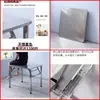 Mesa de jantar dobrável em aço inoxidável, mesa de jantar retangular para casa, mesa portátil comercial para barraca de churrasco e hot pot de mercado noturno