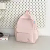 Mochila Bordada Simples Nova 2026 para Homens e Mulheres, Mochila Escolar Estudantil de Alto Estilo Inspirada no Instagram, Mochila de Grande Capacidade