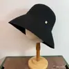 Sombrero de Sol Azul Denim para Mujer, Sombrero de Paja con Protección Solar de Verano, Sombrero de Pescador de Ala Ancha, Sombrero de Cubo Tejido, Hace que la Cara Parezca Más Pequeña, Versátil para Salidas y Vacaciones
