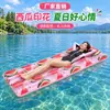 Bote Inflável Transparente Rosa com Estampa de Melancia de PVC Personalizado de Fábrica Rafting Flutuante para Férias na Piscina de Natação na Praia para Adultos