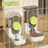Fuente para beber colgante para gatos automática, hervidor colgante para jaula de perros, máquina de alimentación para mascotas, comida para gatos, tazón para gatos, fuente para beber con flujo