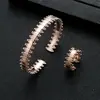 Amazon deseo tarjeta transfronteriza hogar moda versátil temperamento elegante pulsera chapado en oro real anillo femenino Yiwu joyería
