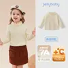[Antibacterial y Térmico] Suéter para Niña, Top de Cuello Alto Medio Otoño e Invierno para Niña Pequeña, Conjunto Rojo de Primavera para Bebé, Prendas de Punto para Niños