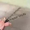 Estilo Minimalista, Alto Valor Estético, Pasador Exquisito, Accesorio para el Cabello de Aleación con Pedrería, Pinza para Flequillo Frontal, Pinza Lateral para Cabello Suelto