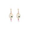 Ins Internet Celebrity Fashion New Arrival Gem Shell brincos de pérola Nicho Moderno Francês Elegante brincos brincos