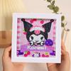 Enfeites de Pintura de Diamante, Adesivos de Desenho Animado DIY Fofos Feitos à Mão, Porta-Retratos de Acrílico, Pinturas Decorativas, Decorações para Quarto e Sala de Estar no Atacado