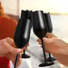 Copa de Champán Más Vendida de Amazon Acero Inoxidable 304 Aislada Taza de Regalo 6oz Copa de Cáliz Copa de Vino Copa de Huevo Serigrafía