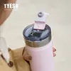 Tyeso Nueva Taza de Café Gran Capacidad Acero Inoxidable 304 Aislamiento Térmico Taza Fría Portátil para Exteriores Taza de Coche