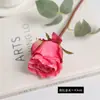 Flor decorativa de simulação de borda única torrada Floyd Rose de alta qualidade para casamento hotel Dia dos Namorados rosa flor artificial