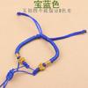 Pulsera de cuerda enrollada de flor dorada adulto bebé este año cuerda roja usar cuentas de transferencia de oro duro 3D cuerda de mano semiterminada al por mayor