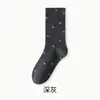 Calcetines Florales de Maternidad Primavera Verano Calcetines Delgados Blanco Leche para Mujeres Transpirables a Prueba de Olores Sin Costuras Hasta la Mitad de la Pantorrilla Calcetines Apilados INS