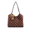 Bolsa tote doce da moda deste ano para mulheres, nova bolsa de ombro com poá e laço outono 2026, bolsa de antebraço fashion