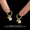 Brincos de Tulipa com Esmalte Gotejado Estilo Vintage e Pérolas Brilhantes - Brincos Elegantes e de Alto Padrão para Mulheres