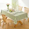 Toalha de mesa xadrez com franjas, popular no comércio exterior, feita de algodão e linho naturais, oferece um toque de luxo leve e de alta qualidade, cria uma atmosfera aconchegante e é à prova d'água e resistente a óleo