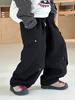 Pantalones de Chándal para Niños de Ropa Infantil Zhili, Nuevo Estilo Primavera 2026, Pantalones Largos Casuales y Elegantes para Niños, Pantalones Holgados para Niños Mayores, Adecuados para Primavera y Otoño