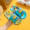 Pantuflas de casa tipo slip-on de dibujos animados Minions para niños, pantuflas antideslizantes para interior para niños y niñas, sandalias de baño, sandalias de verano para padres e hijos