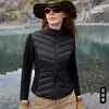 Chaqueta de plumón de invierno para mujer, estilo nuevo, con forro polar, engrosada, ligera, corte ajustado, cuello alto, abrigo de plumón con capucha