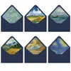 Pintura a Óleo de Van Gogh Envelope Criativo Papel de Carta Retrô de Alta Qualidade Mais Conjunto de Envelopes Carta de Amor Romântica para o Dia dos Namorados Chinês de Alta Qualidade e Exquisite