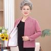 Cárdigan de ropa interior térmica para mujeres de mediana edad y ancianas, traje grueso con forro polar, talla grande, madre, abuela, cárdigan suelto, traje cálido
