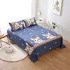 Juego de sábanas de tres piezas, sábana doble, funda de almohada, tejido cepillado agradable para la piel, apto para camas individuales, uso en todas las estaciones, ropa de cama para dormitorio de estudiantes, colección de otoño