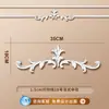 Tira de Borda para Parede de Fundo de TV com Flor de Canto Francês em Linha de PU Imitação de Gesso Tira Decorativa Teto Estilo Europeu Americano