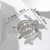 Broche de Tortuga Animal de Dibujos Animados Europeo y Americano Transfronterizo Accesorios de Decoración para Abrigo Suéter Broche Corsage Suministro Directo de Fábrica