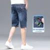 Dropshipping de Roupas Masculinas Xintang Verão 2026 Novos Shorts Jeans Masculinos de 5 Pontos com Barra Reta, Moda Business Leve, Versáteis