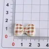 Saia Xadrez de Desenho Animado Gato Fofo Acessórios de Joias DIY Pacote de Material de Fivela para Sapato com Furo Resina Cola Creme