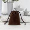 Bolsa de franela para joyería al por mayor directo de fábrica cosméticos audífonos batería móvil almacenamiento a prueba de polvo bolsillo para guardar joyas