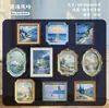 Pacote de Adesivos História Retrô: Série Caixa de Pintura para Colher Luz, Adesivos Decorativos DIY de Caixa de Pintura Vintage para Diários, 10 Folhas, 6 Designs