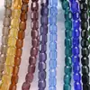 Contas de Barril de 8mm Contas de Vidro Cristal com Furo Reto Cilíndricas de Cristal Contas Soltas DIY Pulseira Colar Brincos Acessórios de Cabelo Materiais Auxiliares Acessórios