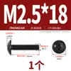 Tornillos de Cruz Cabeza Plana Niquelados Negros, Tornillos de Máquina Cabeza Paraguas, Tornillos de Máquina Cabeza Champiñón, Tornillos de Cabeza Plana M3M4