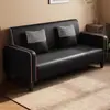 Sofá de tela de lujo ligero, adecuado para apartamentos pequeños y salas de estar, tela tecnológica fácil de limpiar, disponible en opciones de dos y tres plazas, diseño simple y compacto