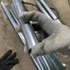 Poste de Valla Tubo de Acero Hueco Engrosado Poste para Huerto Malla de Alambre Valla de Acero Galvanizado Resistente a la Corrosión Barra de Soporte Marco
