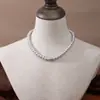 Collar de Perlas Redondas Perfectas Resistente Ligero para Mujer Estilo Ins de Gama Alta Elegante Versátil Moda Nicho Cadena para Clavícula de Perla de Concha Imitación