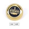 Moda Tierra oro pie alto costura botón metálico abrigo cortavientos traje Botón 15mm -25mm punto al por mayor
