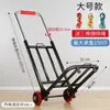 Carro plegable pequeño para uso doméstico, carro de equipaje portátil, carrito de compras, carrito para puesto de comida