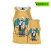 Animação dos desenhos animados Kebao Dream Impressão 3D respirável simples casual sem mangas Colete refrescante Cross-border Amazon AliExpress