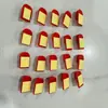 Ganchos Sin Marca para Celebración de Boda, Ganchos Adhesivos Fuertes Sin Taladrar, Ganchos de Plástico Rojos, Ganchos Adhesivos Pequeños Adorno de Moneda de Cobre Venta al por Mayor