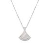 Colar Bao J Fan J Madrepérola Natural Cabaça Borboleta Trevo de Quatro Folhas Feminino Elegante Moda Versátil Corrente Clavicular