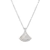 Collar de Falda de Nácar Blanco de Lujo Accesible Transfronterizo Seiko para Mujer Ins Moda Simple Elegante de Alta Gama Cadena para Clavícula