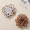 Renda Original Organza Estéreo Borda Queimada Camélia DIY Feito à Mão Acessórios de Cabeça Acessórios de Cabelo Acessórios Femininos Materiais Acessórios