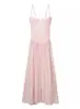 Ropa popular europea y americana transfronteriza de AliExpress para mujer: sexy y seductora camisola rosa con corsé de ballenas, falda reductora y amplia