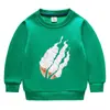 Suéter infantil liso para outono e inverno, transfronteiriço, estilo ocidental, novo, grande, de veludo, com acolchoamento, casaco de inverno quente