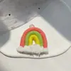 Pendientes de Borla de Algodón Estilo Nórdico Joyería Colgante Accesorios Llavero Arcoíris Trenzado Pequeño Hecho a Mano DIY