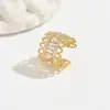 Brincos de Presilha Full Diamond de Luxo Leve para Mulheres Sem Orelhas Furadas, Brincos de Pressão de Zircônia de Alta Qualidade, Brincos da Moda e Versáteis Estilo Coreano