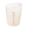 Juego de taza medidora de silicona transfronteriza, taza de leche suave con doble escala visual, resistente a altas temperaturas, taza medidora para hornear, juego de tres piezas