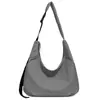 2026 Nuevo Estilo Estilo Perezoso Bolso de Gran Capacidad para Axila para Mujeres Estilo Coreano Color Sólido Moderno Casual Ligero de Nailon Bolso de Hombro