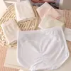 Calcinhas Nervuradas Cor Creme Japonesas para Mulheres, Cintura Média, Aderentes ao Quadril, Não Causam Assaduras, Forro Antibacteriano 10A, Confortáveis, Respiráveis, Shorts para Adolescentes